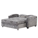 Pull Out Loveseat Sofa With Adjsutable Backrest, 2 Pillows, Cup Holders, USB Ports For Living Room by HouseOfZazla