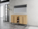60-Inch Freestanding Bathroom Cabinet with Soft Close Doors & Open Storage by HouseOfZazla