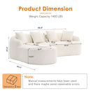 Combined Sofa With 4 Pillows by HouseOfZazla