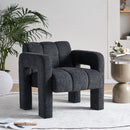 31.10" Boucle Upholstered Accent Chair by Unique Piece Furniture