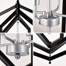 12-Light Farmhouse Kitchen Chandeliers, Matte