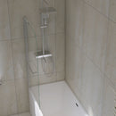Bathtub Screen Framless Shower Door Tempered Glass Shower Panel - Transparent by HouseOfZazla