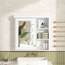 Wall Mounted Bathroom Medicine Cabinet With Mirror And Adjustable Storage With Soft Close Hinges by Unique Piece Furniture