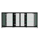 60x30 Inch LED Bathroom Medicine Cabinet Surface Mount Double Door Lighted Medicine Cabinet, Medicine Cabinets for Bathroom with Mirror Defogging, Dimmer Black