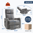 ComfortMax Dark Gray Recliner Chair