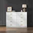 Modern Drawer Dresser For Bedroom, Ample Storage Wide Chest Of Drawers by Unique Piece Furniture