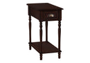 Accent Side Table, 2 Tier, Storage Drawer, Stylish Traditional Design by HouseOfZazla