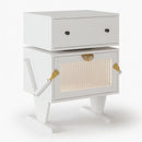 Robot LED Nightstand With 360° Rotating Drawer by HouseOfZazla