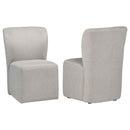 Jaelynn Upholstered Parsons Dining Side Chair Beige (Set of 2)