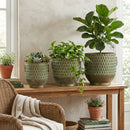 S/3 Textured Planters Set by HouseOfZazla