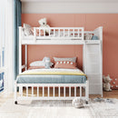 Bunk Bed With 6 Drawers And Flexible Shelves, Bottom Bed With Wheels