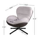360° Swivel Office Chair, No Wheels by HouseOfZazla