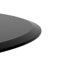 32" Inch Round Tempered Glass Table Top black Glass 1/2" Inch Thick Beveled Polished Edge