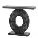 Modern Console Table With Sculptural Geometric Base by HouseOfZazla