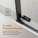 56-60" W x 76" H Stainless Steel Frameless Sliding Shower Door by HouseOfZazla