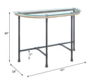 Brantley Clear Glass & Sandy Table