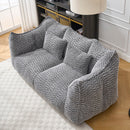 Comfortable Dual Beanbag Chair With High Resilience Foam Core For 2 People by HouseOfZazla