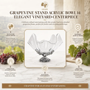 Grapevine Stand Acrylic Bowl 14 by Arthur Court Designs