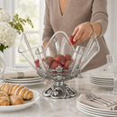 Fleur-De-Lis Stand Acrylic Bowl 11 by Arthur Court Designs