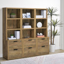 Geary - 3 Shelf Bookcase With USB Charging And Lockable Top Drawer by HouseOfZazla