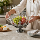 Fleur-De-Lis Stand Acrylic Bowl 14 by Arthur Court Designs