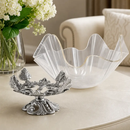 Fleur-De-Lis Stand Acrylic Bowl 14 by Arthur Court Designs
