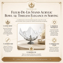 Fleur-De-Lis Stand Acrylic Bowl 14 by Arthur Court Designs