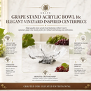 Grape Stand Acrylic Bowl 16 by Arthur Court Designs