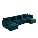 Oversized U Shape Sofa with Ottomans
