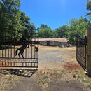 20x8 ft Steel Dual Swing Driveway Gate by Chery Industrial