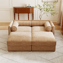Contemporary Elegant Sofa With Storage And Ottoman by HouseOfZazla