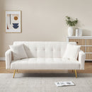 Teddy Fleece Sofa Bed With Luxurious Throw Pillows by HouseOfZazla