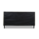 Aspen - King Vertical Tufted Headboard Platform Bed Set - Light Beige by HouseOfZazla