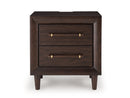 Dantenton - Two Drawer Night Stand - Merlot by Unique Piece Furniture