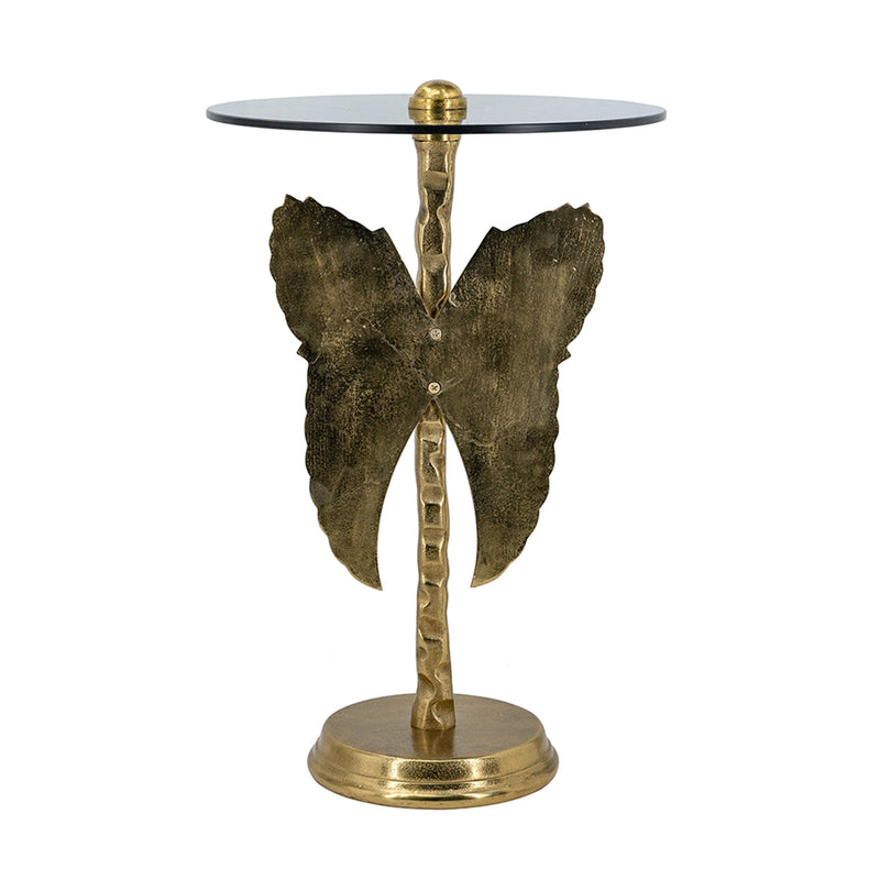 15.5x15.5x24" Round Top Accent Table With Angel Wings, photo 6 of 9