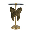 15.5x15.5x24" Round Top Accent Table With Angel Wings by HouseOfZazla