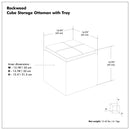 Rockwood - Upholstered Cube Storage Ottoman With Tray by Unique Piece Furniture