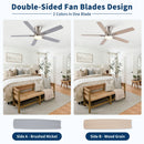 Mordern Flush Mount Ceiling Fan With Light And Remote Control by HouseOfZazla