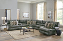 Como - 7 Piece Italian Leather Match Reclining Sectional by Unique Piece Furniture