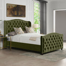 Marcella - Upholstered Shelter Headboard Bed Set by Unique Piece Furniture