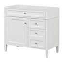 Bathroom Vanity With 2 Drawers And Tip-Out Drawer, Storage Cabinet by HouseOfZazla