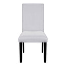 5 Piece Round Dining Table Set, Modern Dining Table And 4 Upholstered Chairs For Dining Room by HouseOfZazla