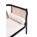 Versailles - Accent Armchair With Rattan Frame - Cream by HouseOfZazla
