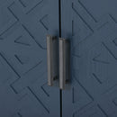 Accent Storage Cabinet Sideboard Wooden Cabinet with Antique Pattern Doors for Hallway, Entryway, Living Room, Bedroom