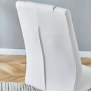 Modern Dining Chairs With Padded Seat, Metal Legs by Unique Piece Furniture