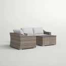 Stylish Sofa Seating Group With Cushions Perfect For Outdoor Gatherings by HouseOfZazla