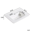 Vessel Sink Top With Overflow Drain - Milk White by HouseOfZazla