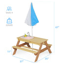 Kids Picnic Table With Sand and Water Table Conversion