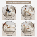 Giant Bean Bag Couch, Ultra Soft Fluffy Loveseat For Living Room by Unique Piece Furniture