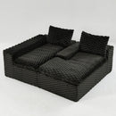 Modular Sofa, Convertible Twin Seat With Chaise Lounge